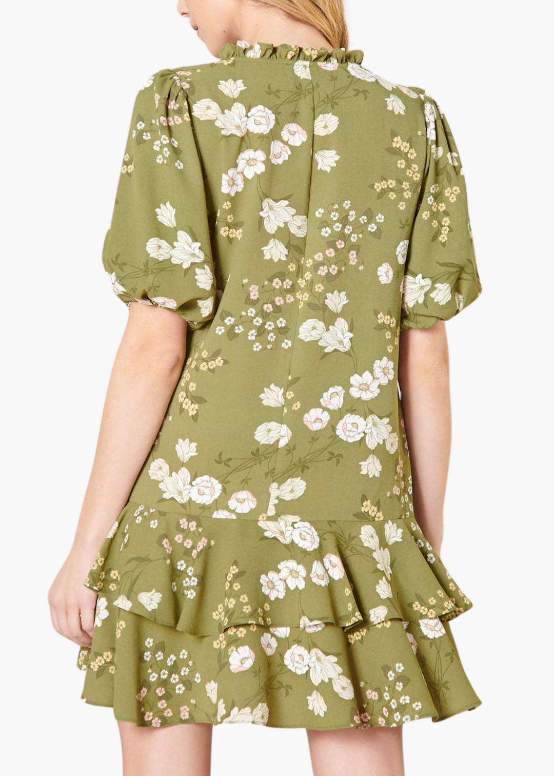 Henrietta Shift Dress in Olive