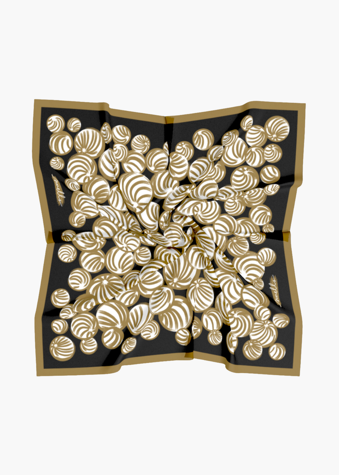 Black and Gold Gameday Scarf