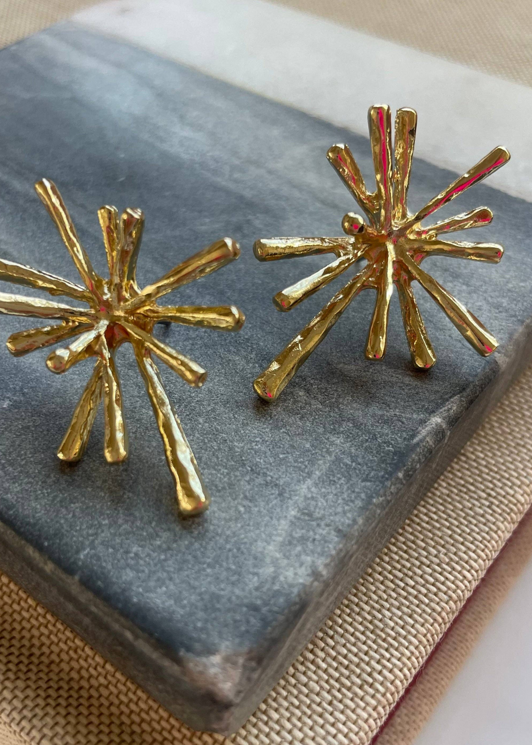 Starburst Gold Studs