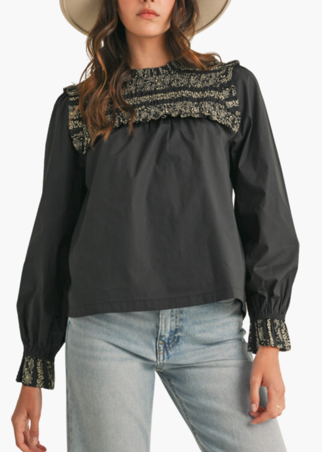 Valencia Top in Black