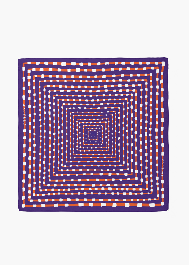 Purple + Orange Scarf