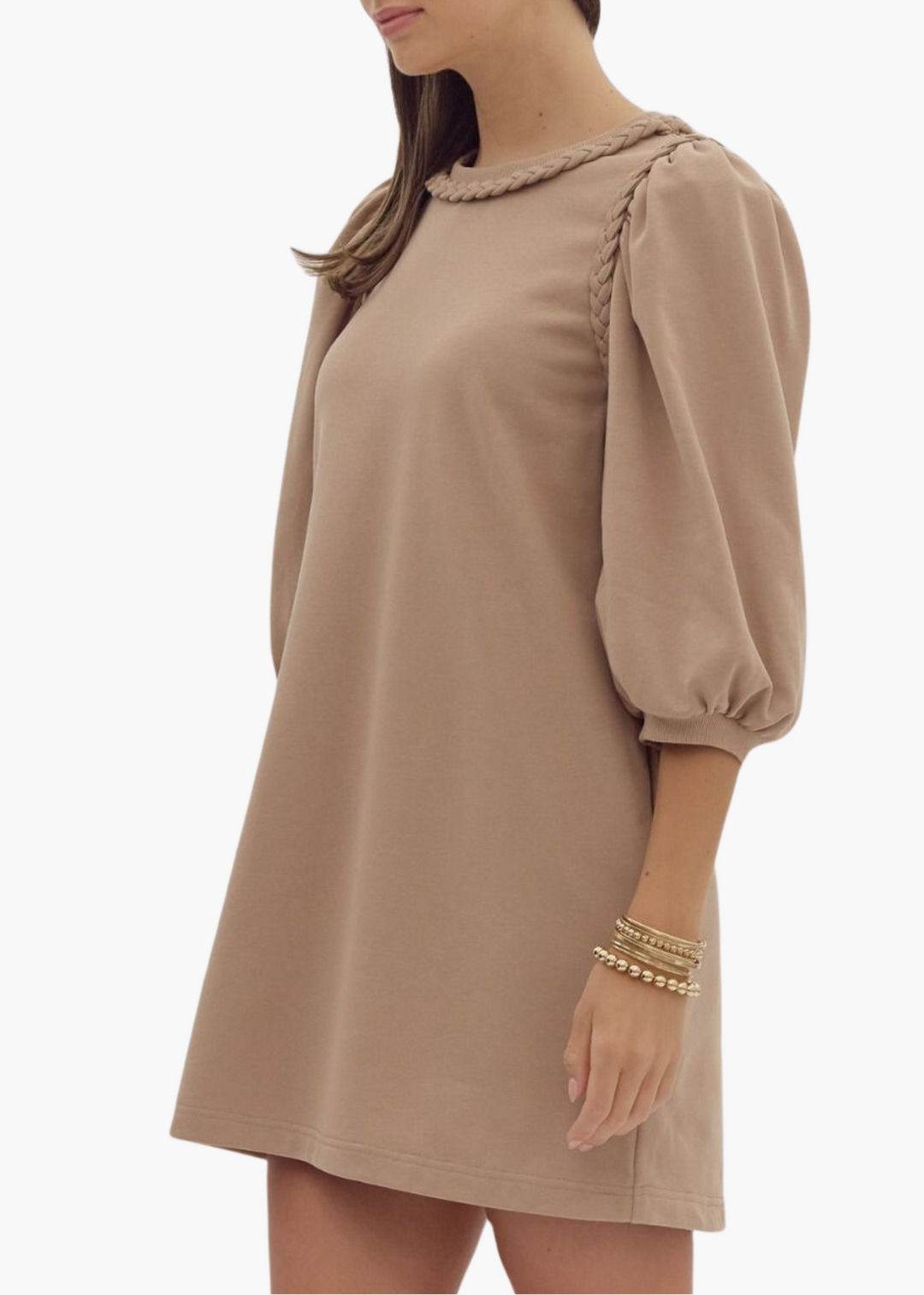 Miller Dress in Light Mocha