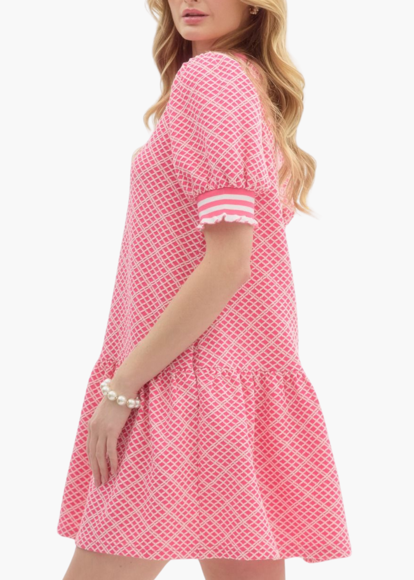 Carolina Mini Dress in Pink