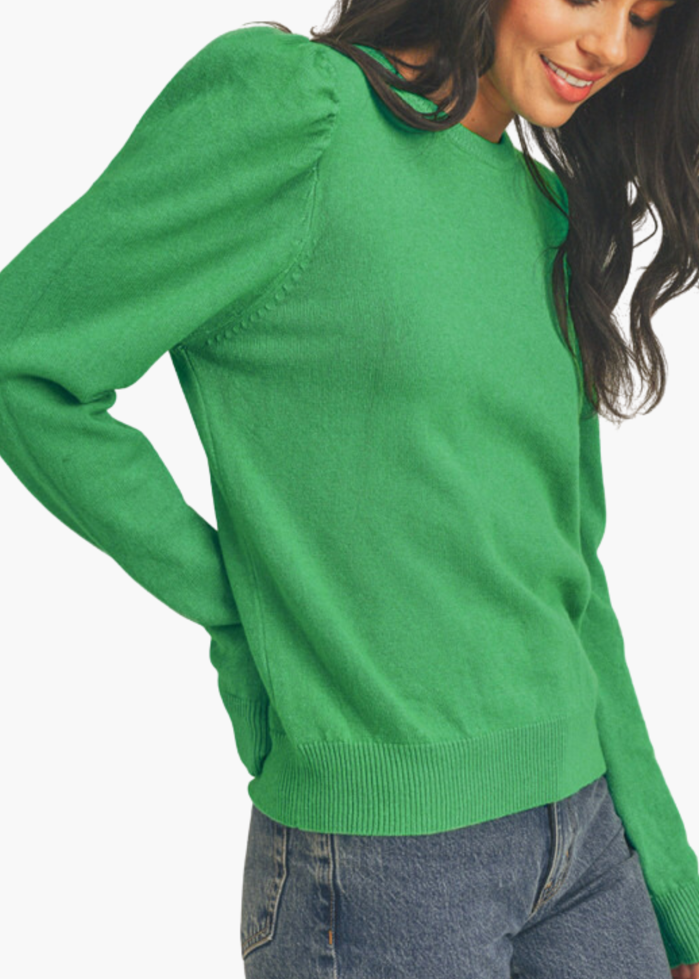 Evelyn Sweater in Electric Green