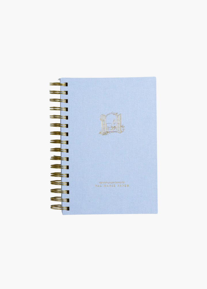 Six Month Undated Prayer Journal in Sky Blue