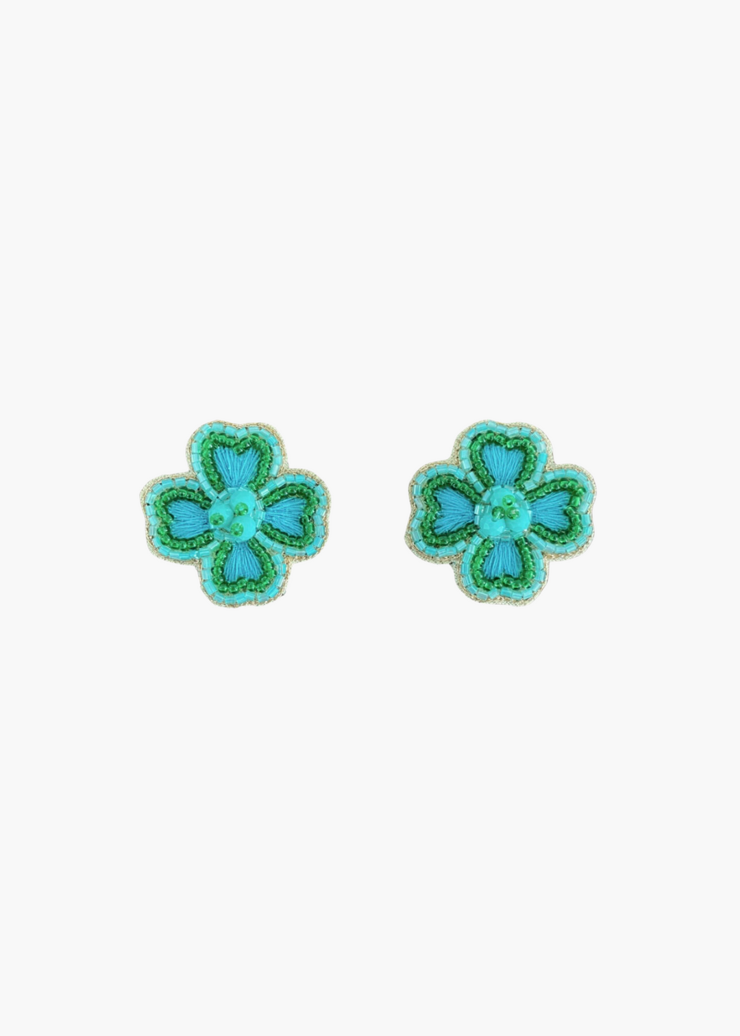 Camilla Studs in Green/Turquoise