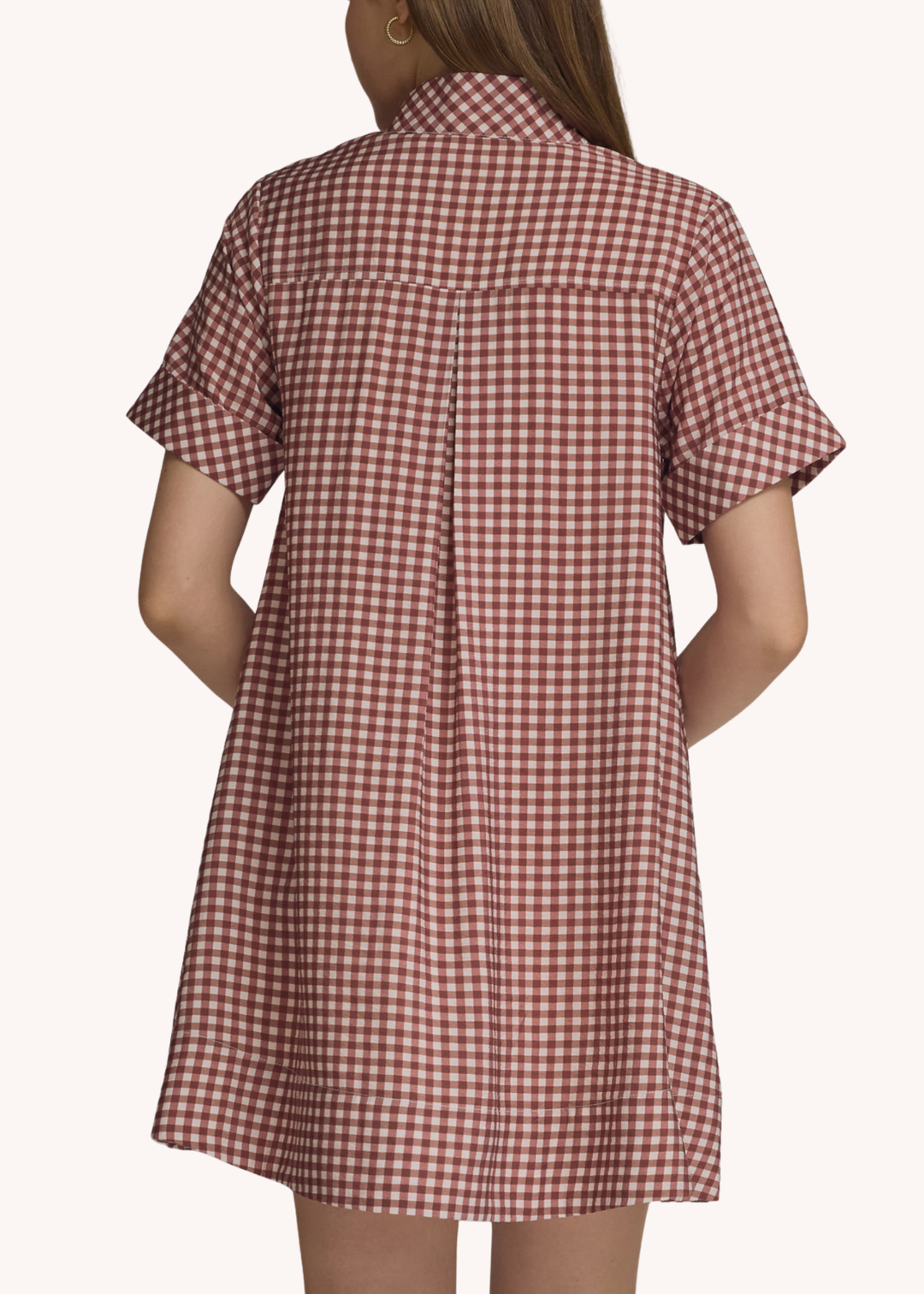 Ginna Mini Dress in Brick
