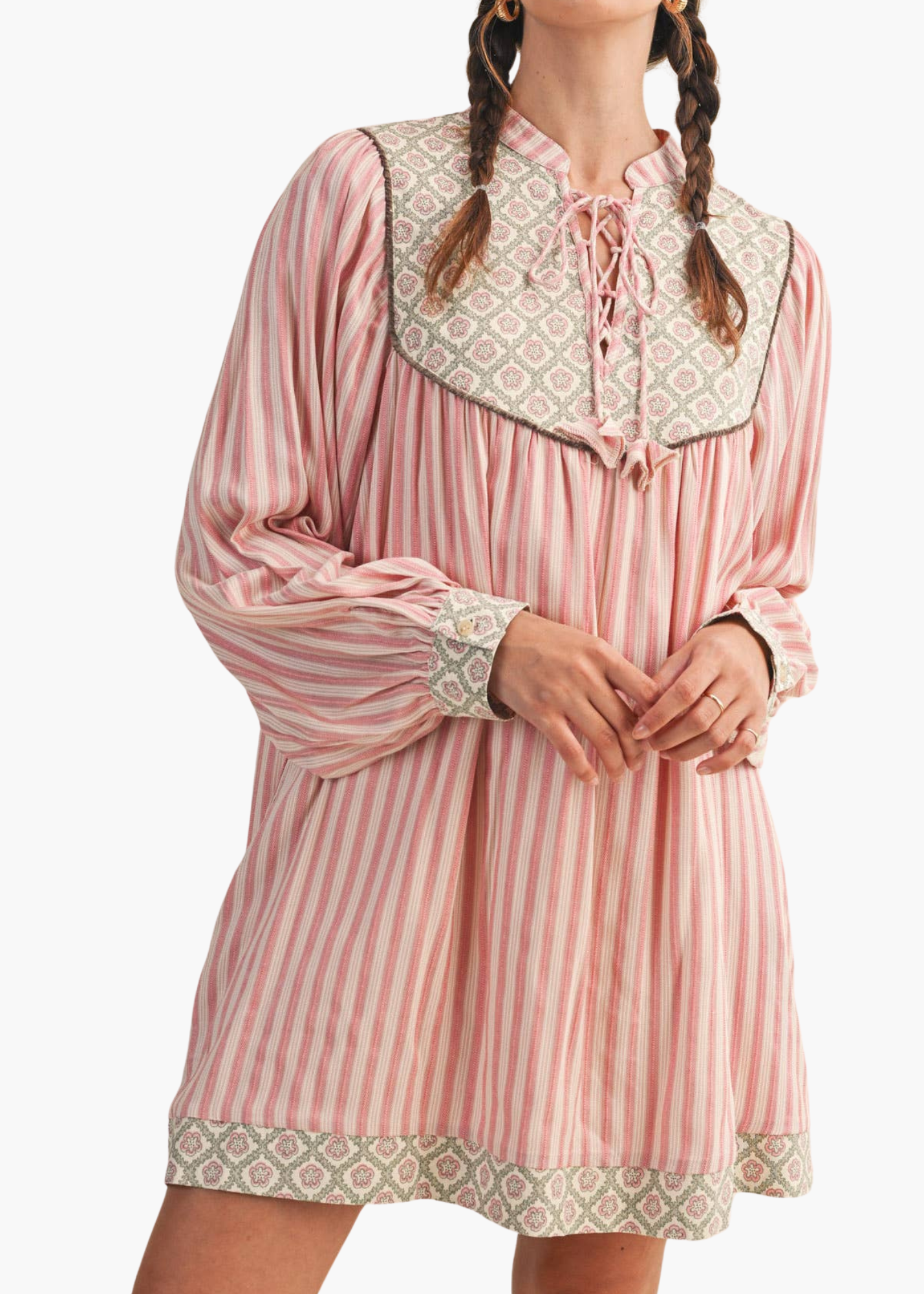 Lou Striped Mini Dress