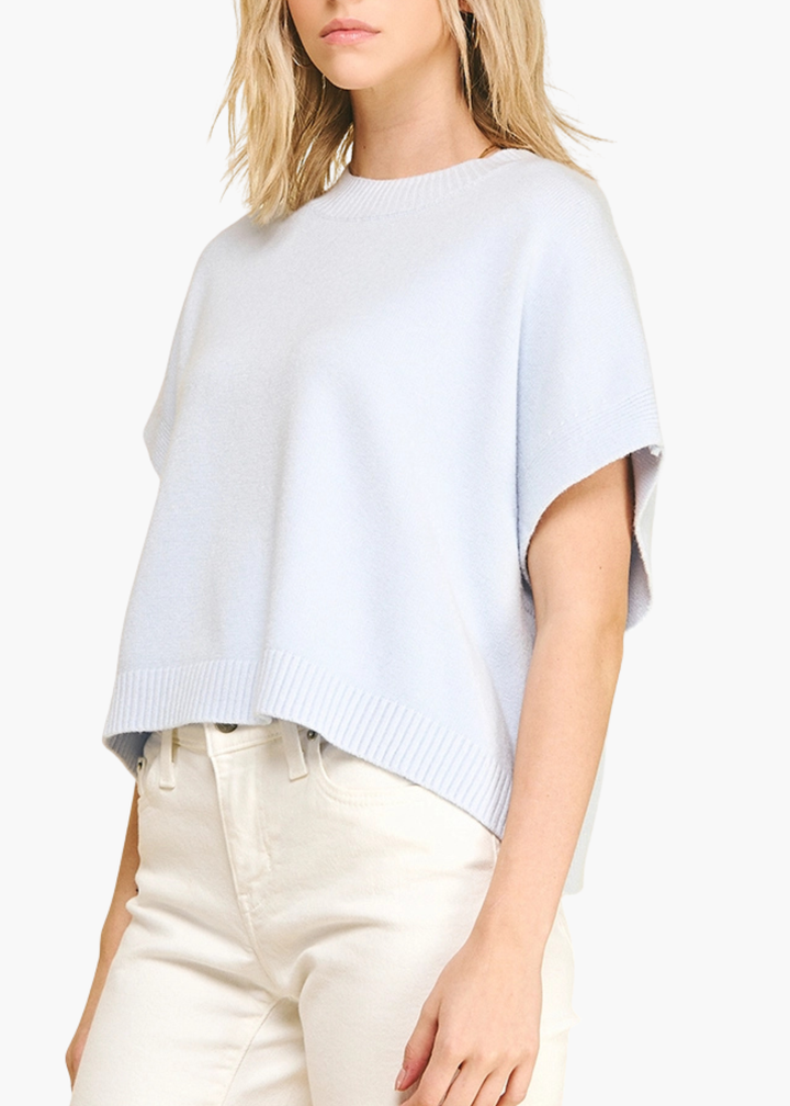 Addie Sweater in Pale Blue