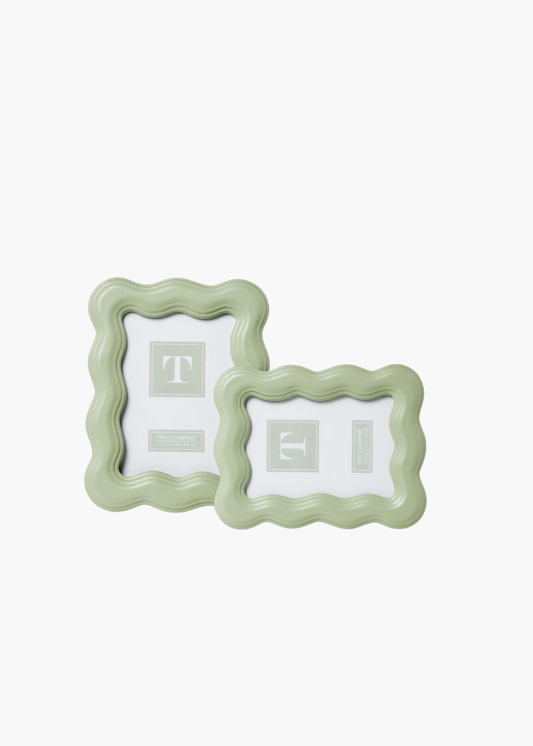 Wavy Wood Frame in Sage