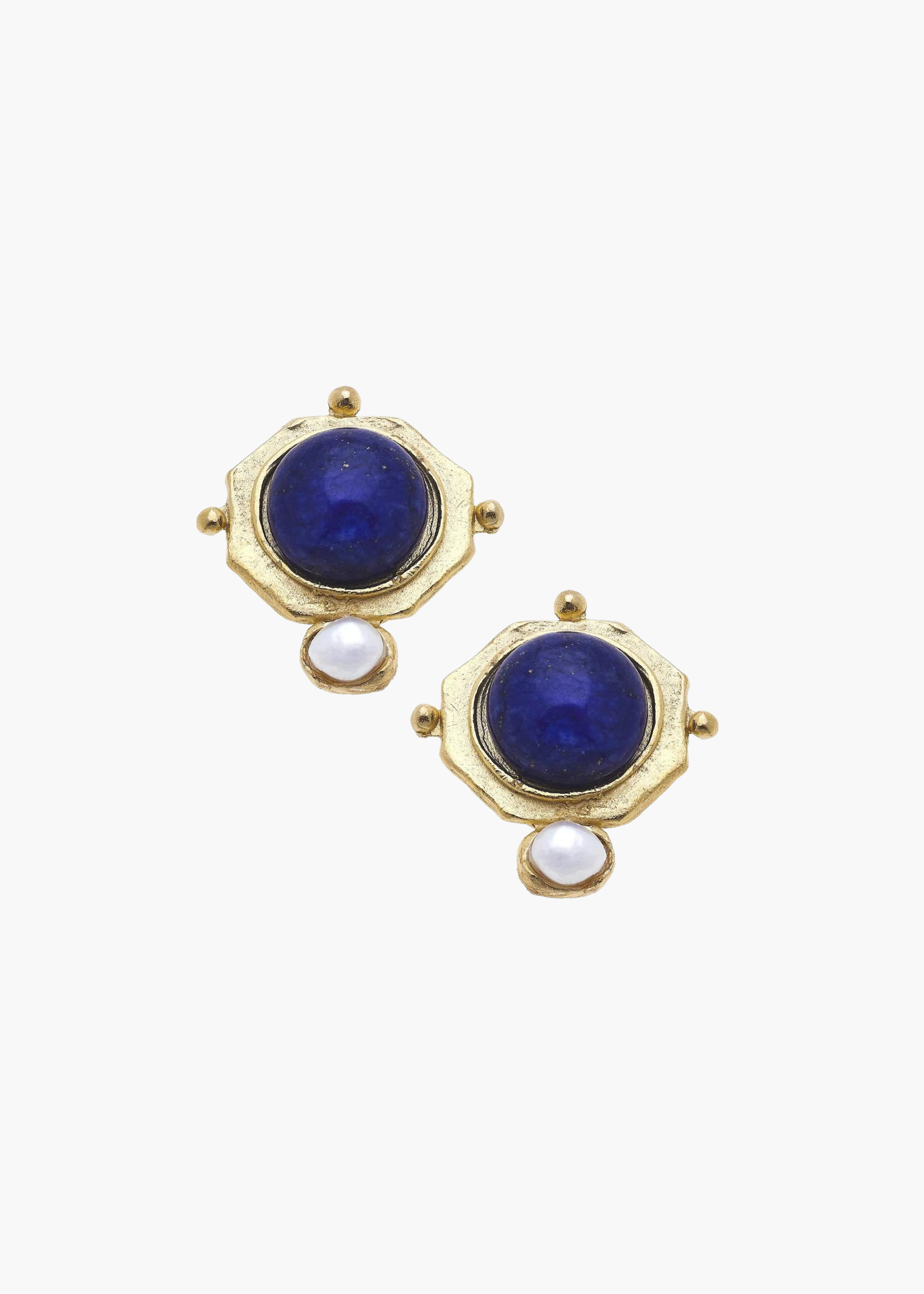 Becca Studs in Blue Lapis