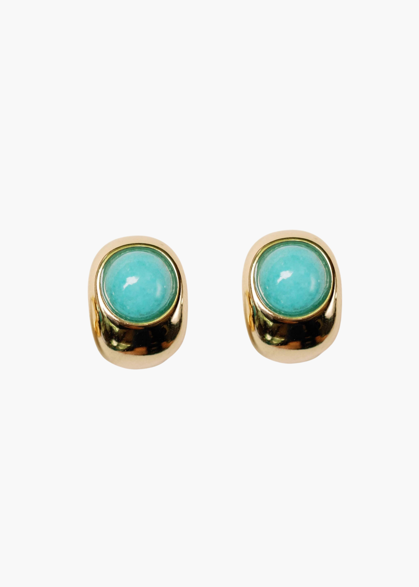 Turquoise Huggie Mini Hoop Earrings