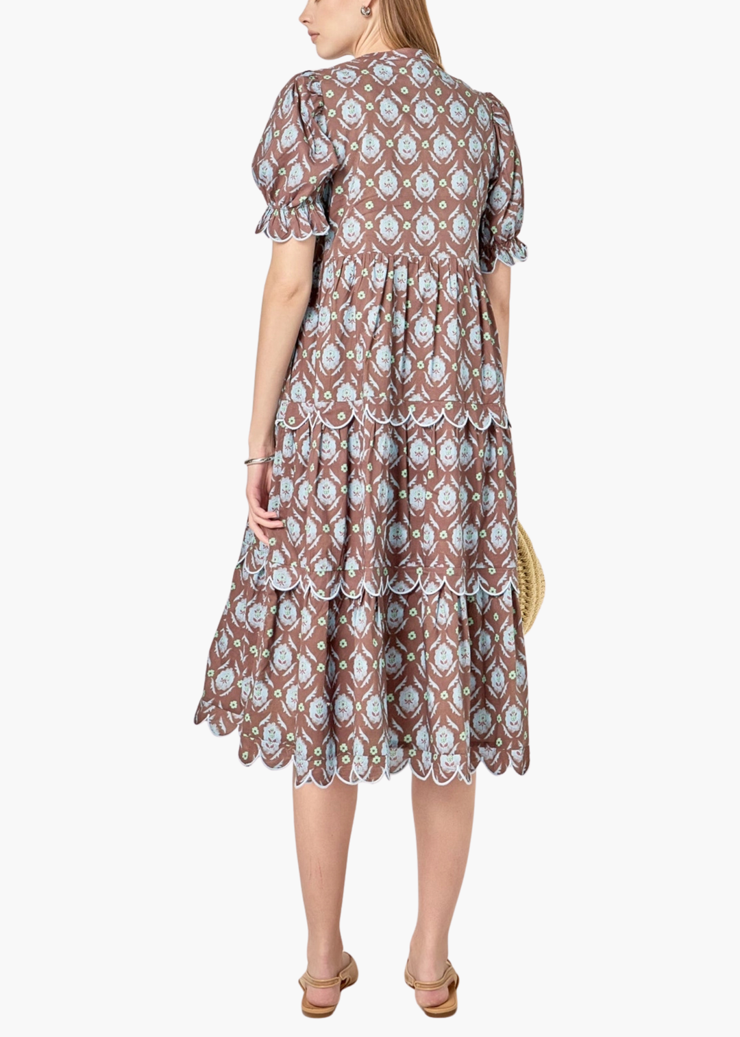 Margaux Scallop Midi Dress