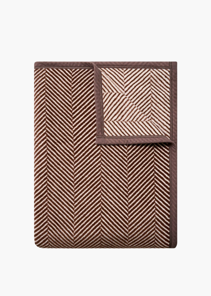 Chappy Wrap Blanket in Harborview Herringbone Chocolate