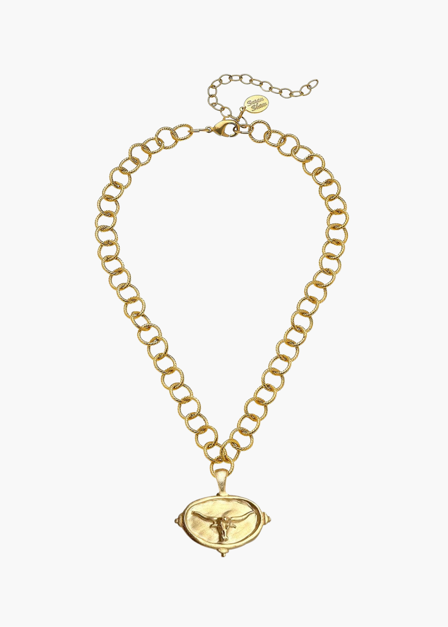 Longhorn Intaglio Necklace
