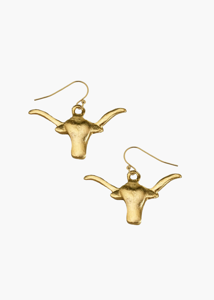Longhorn Drop Earrings