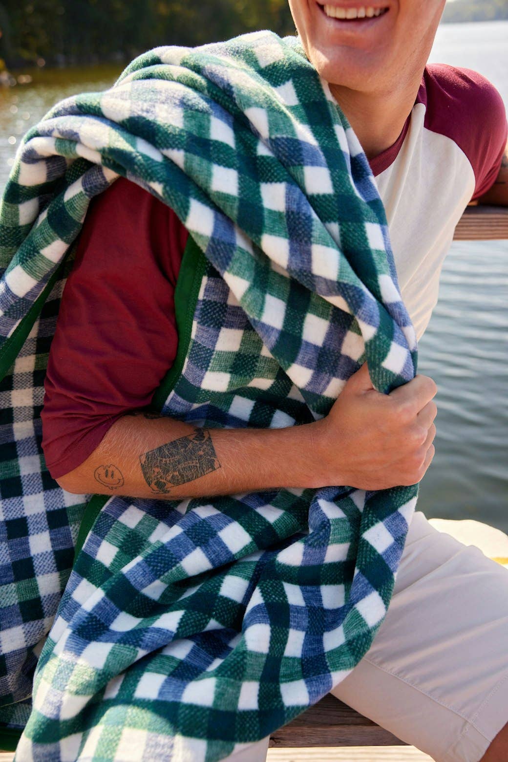 Chappy Wrap Blanket in Pine Tree Plaid