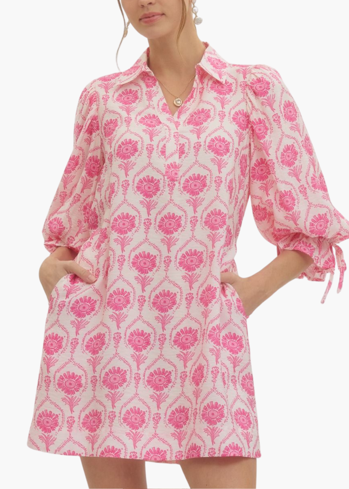 Hayley Mini Dress in Pink