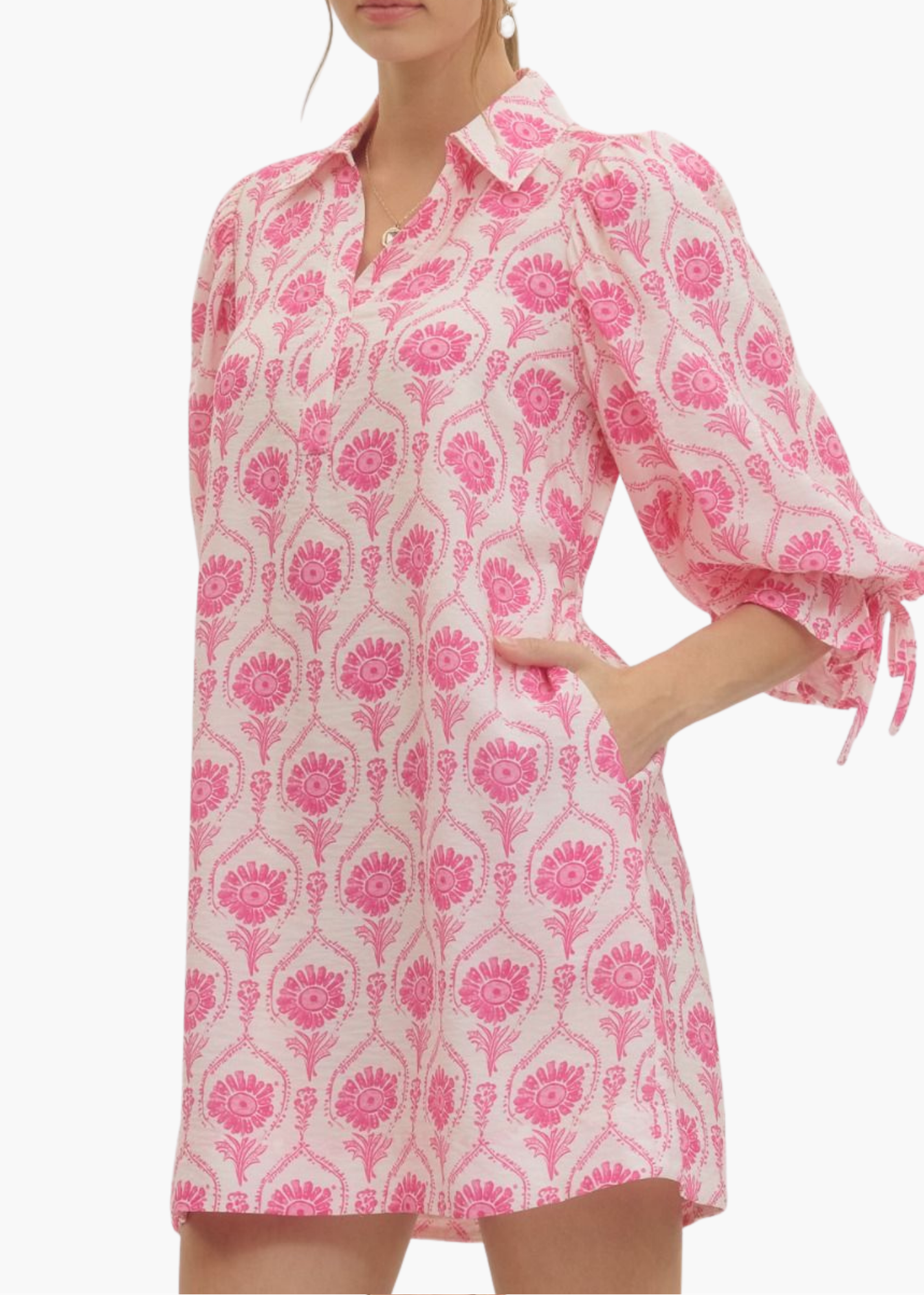 Hayley Mini Dress in Pink