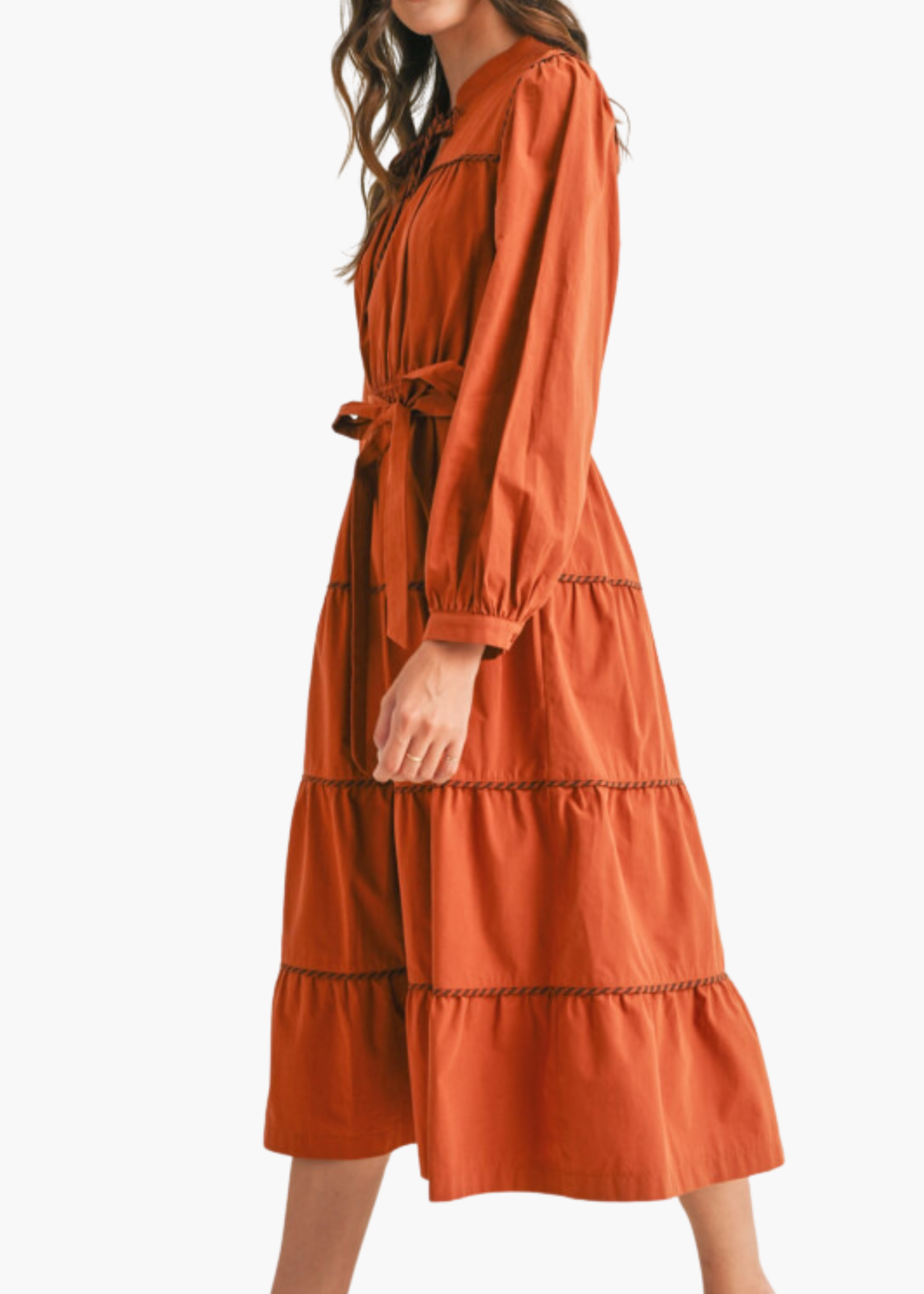 Celine Midi Dress in Cider