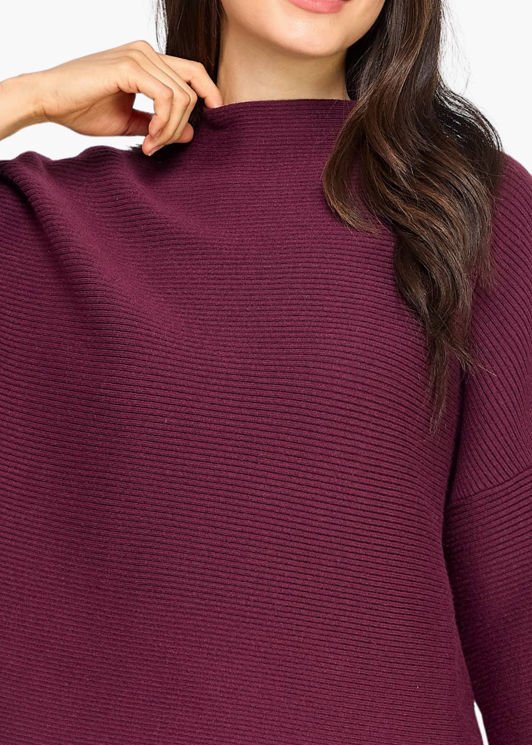 Sadie Pullover in Merlot