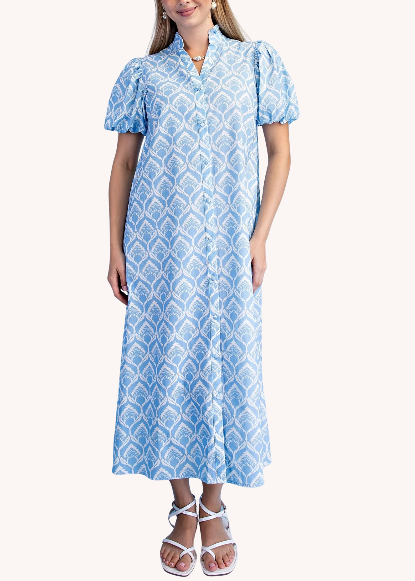 Lawson Midi Dress in Light Blue