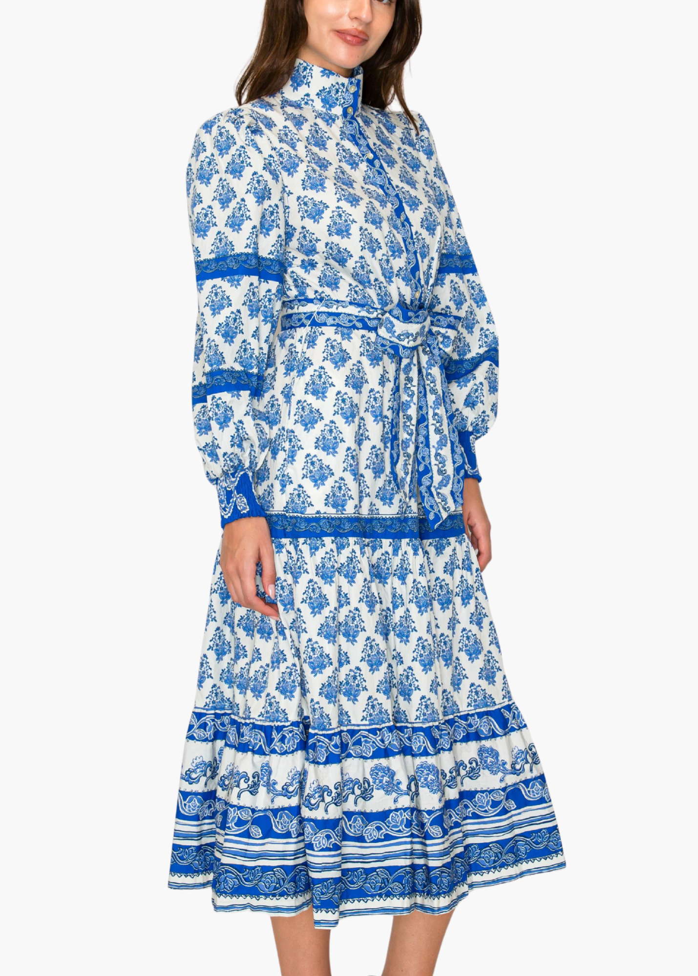 Azure Midi Dress in Royal