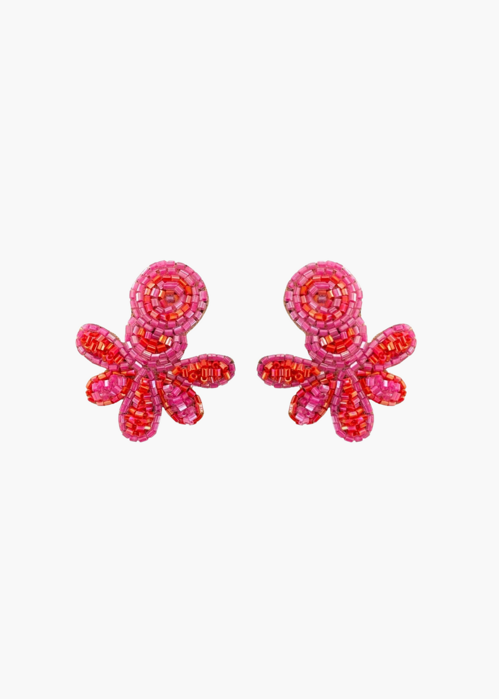 Love Studs in Pink/Red