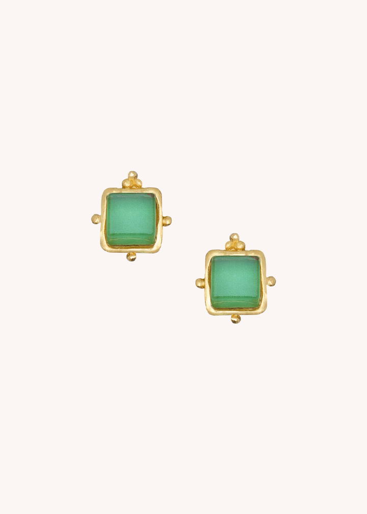 Charlotte Studs in Lime