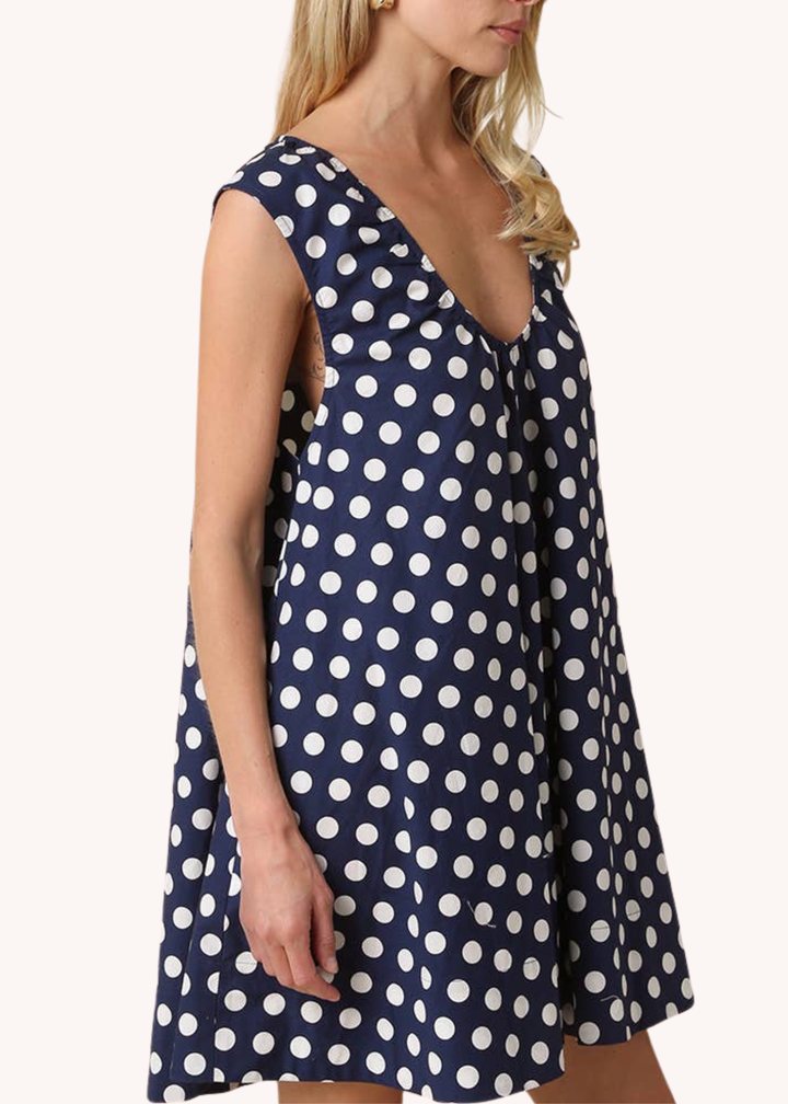 Erin Polka Dot Swing Mini Dress