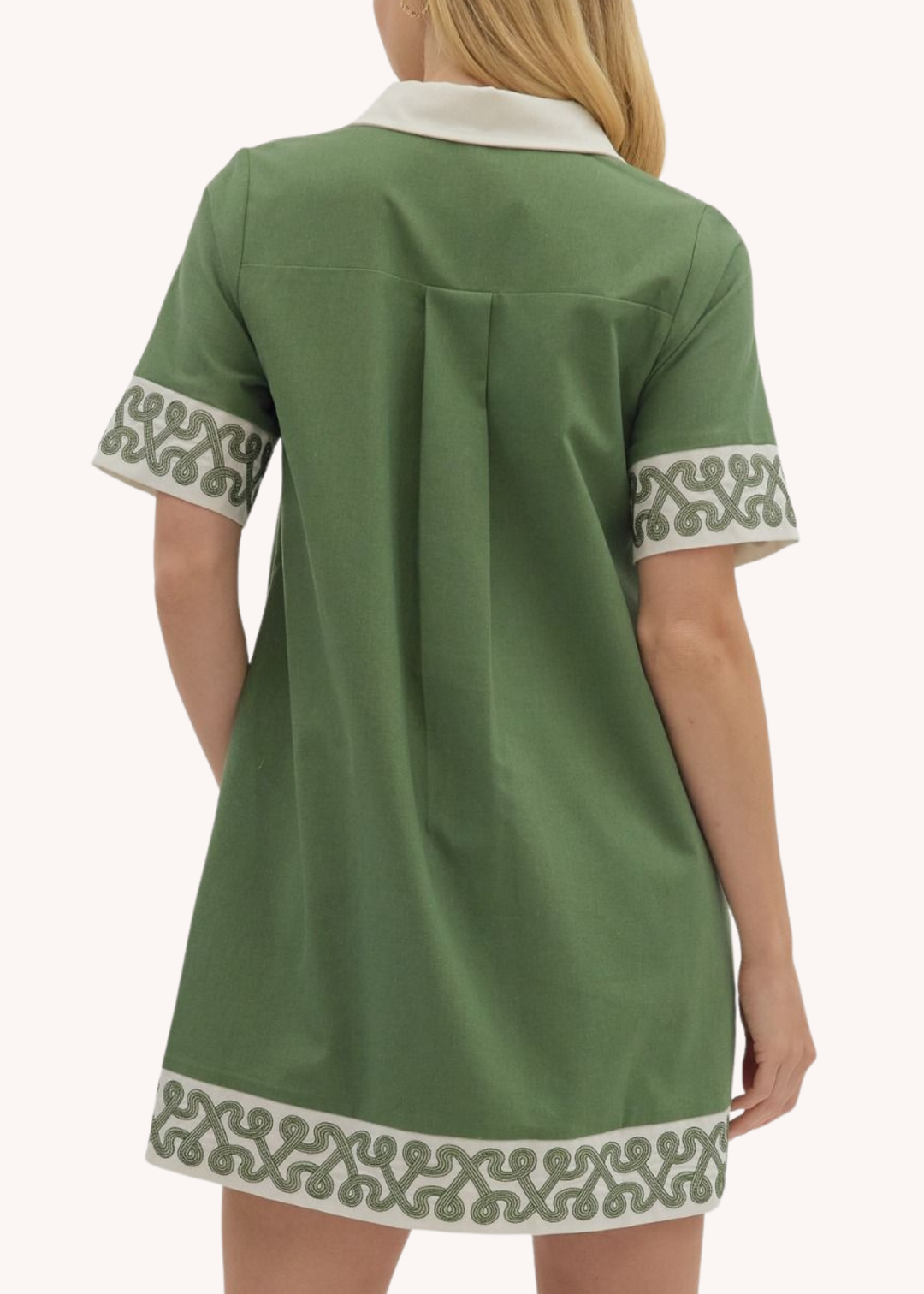 Laine Mini Dress in Olive