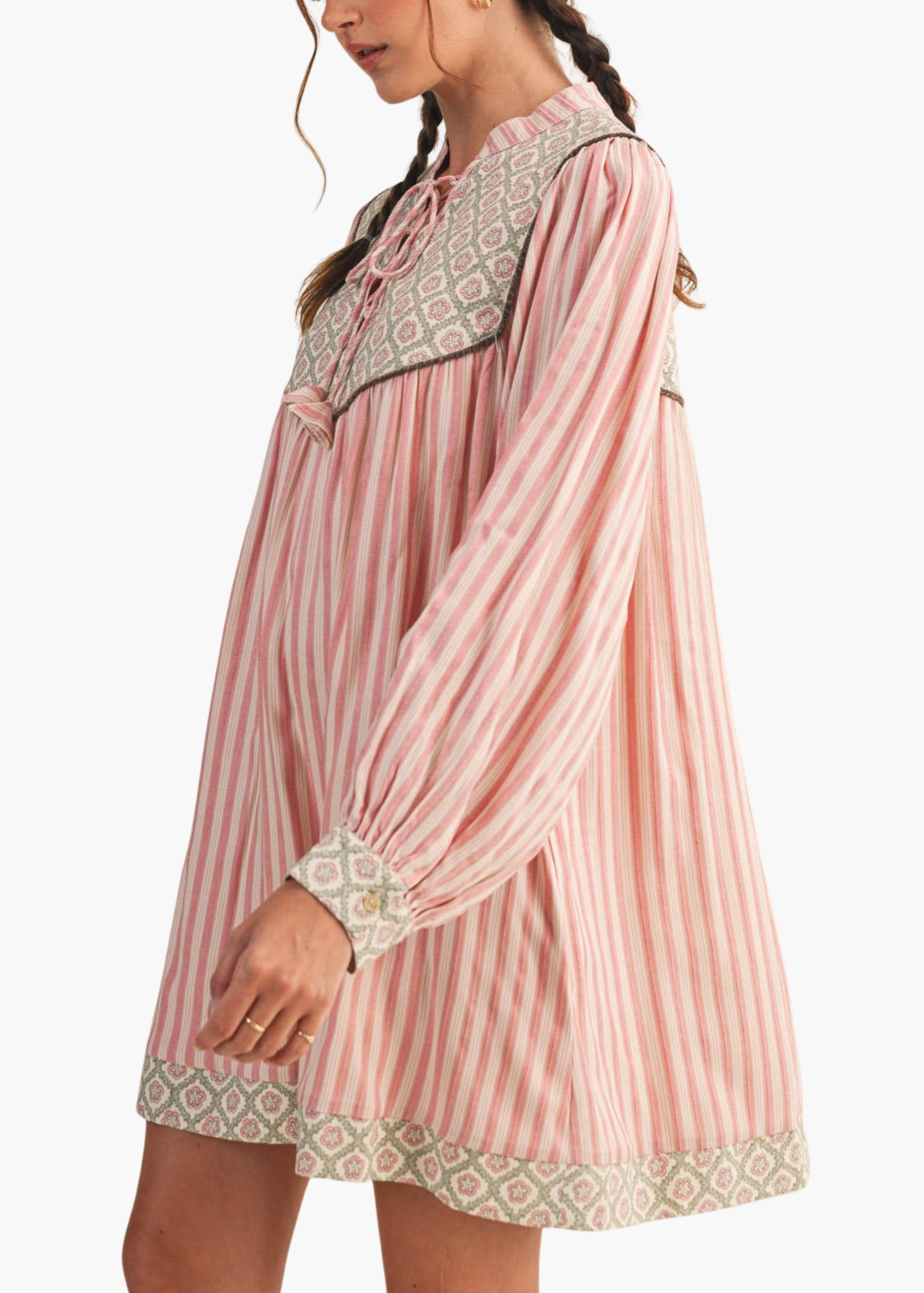 Lou Striped Mini Dress