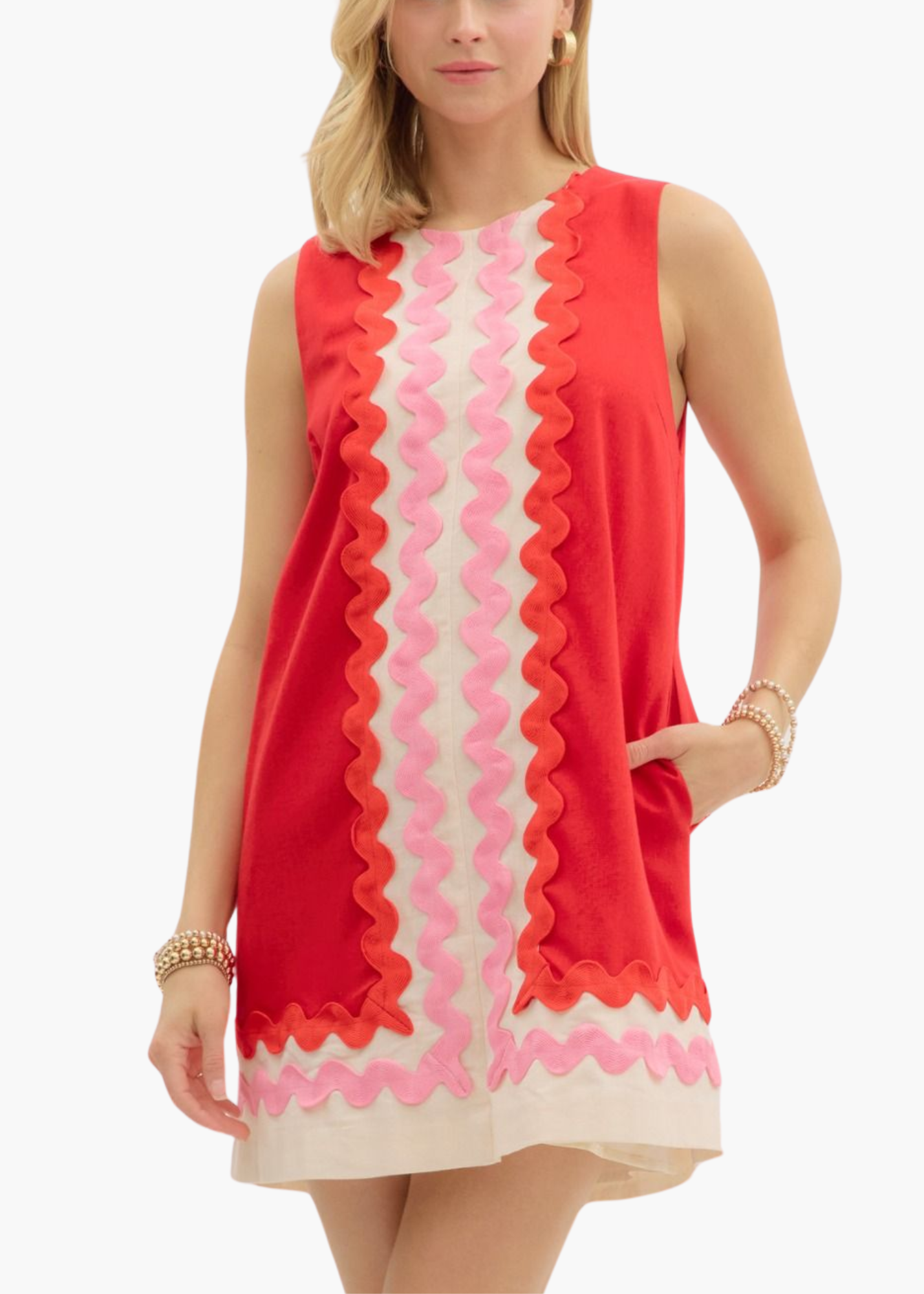 Savannah Mini Dress in Red