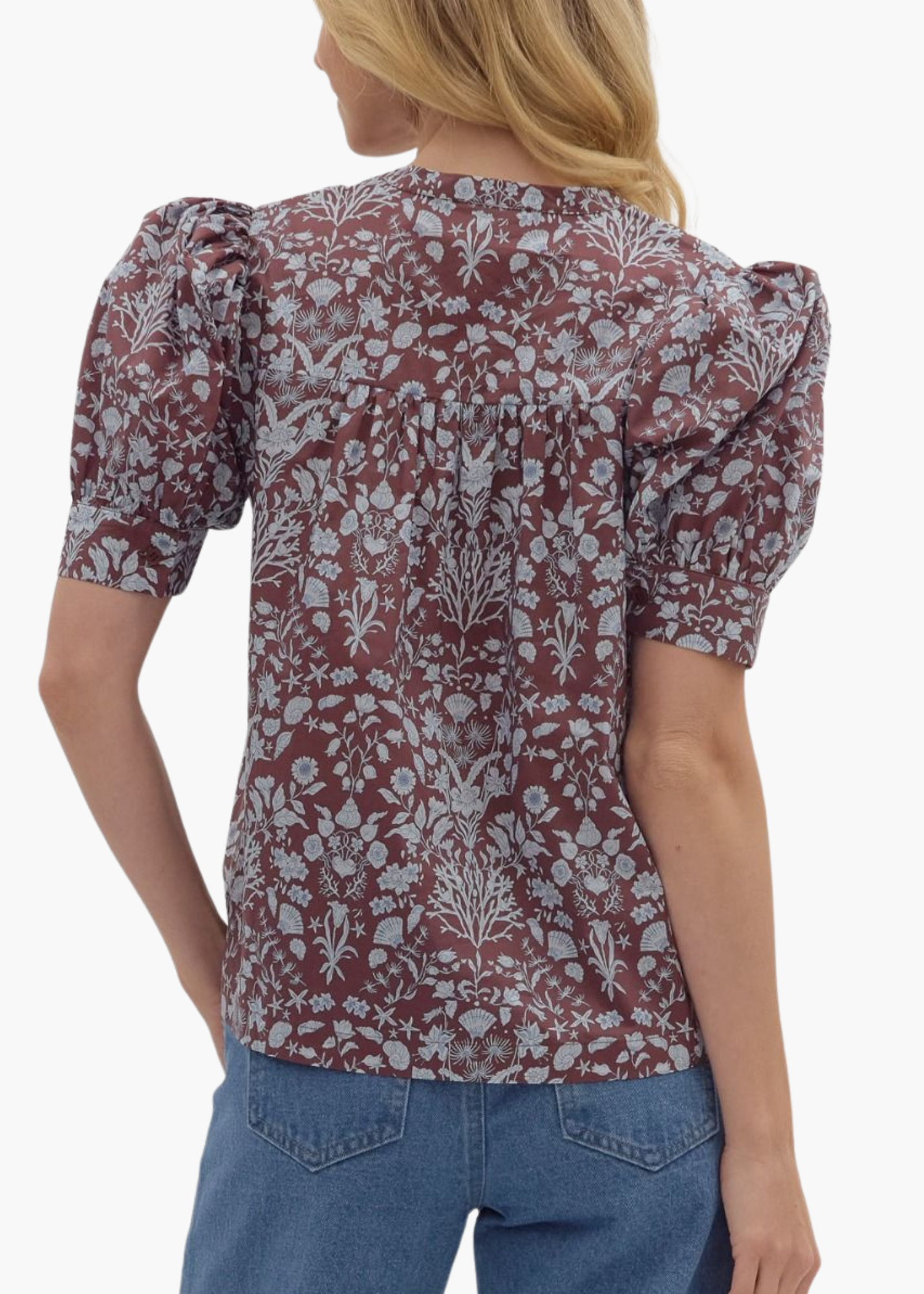 Camille Top in Brown
