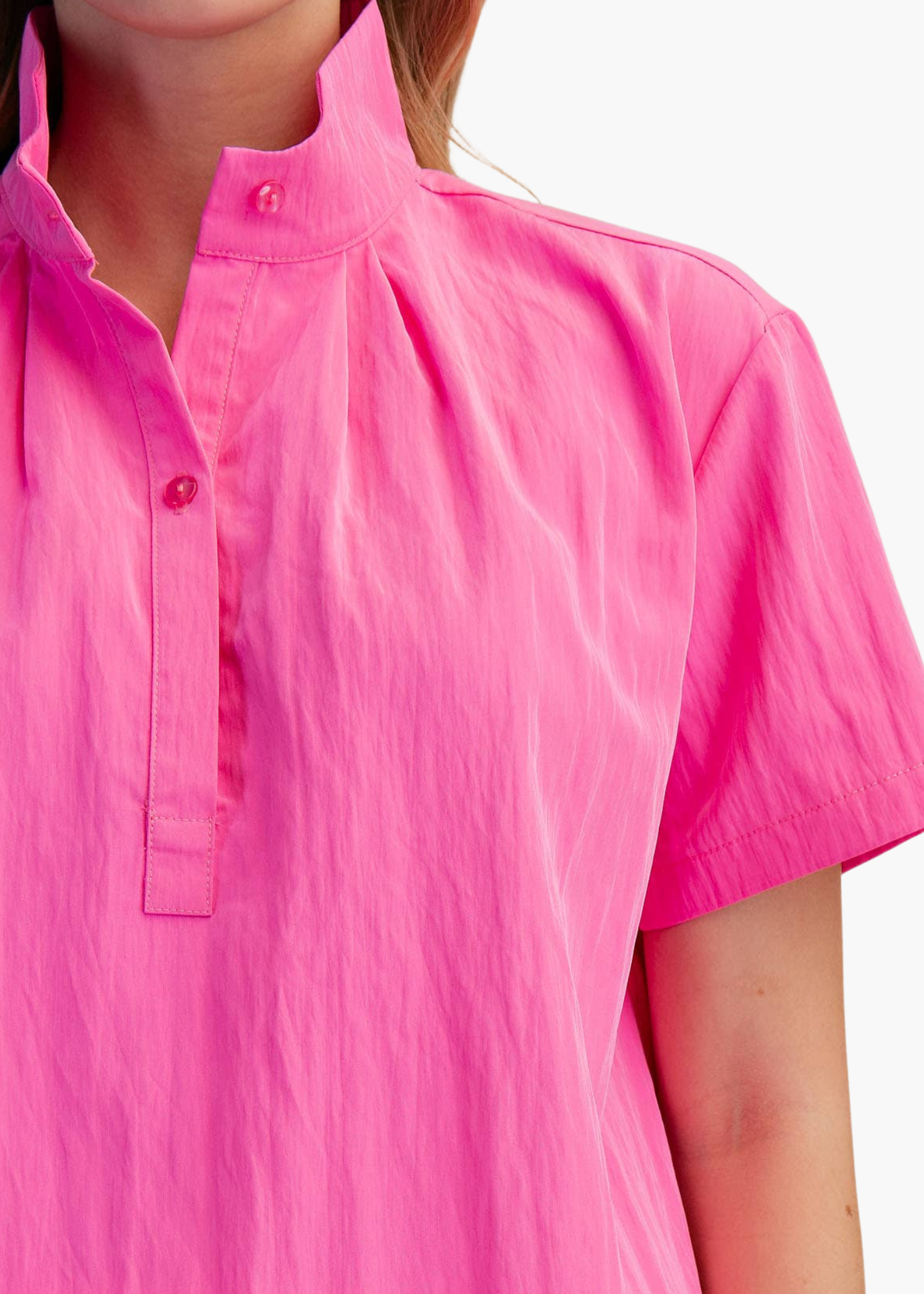 Chloe Lightweight Cotton Top in Pink