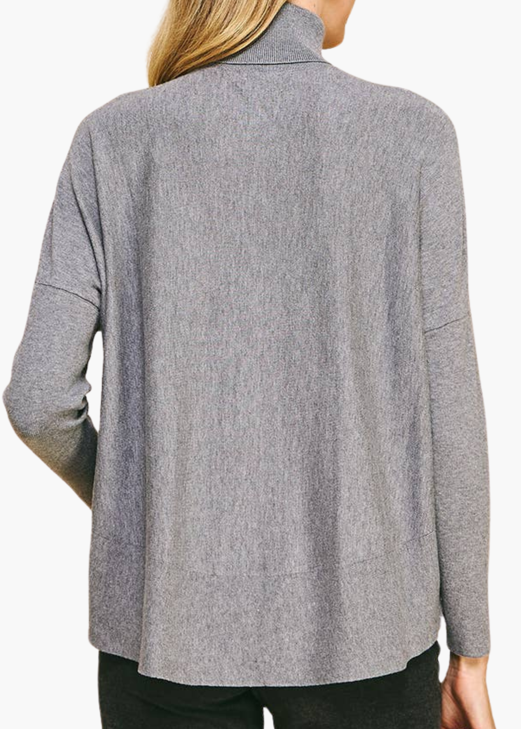 Turtleneck Pullover in Grey