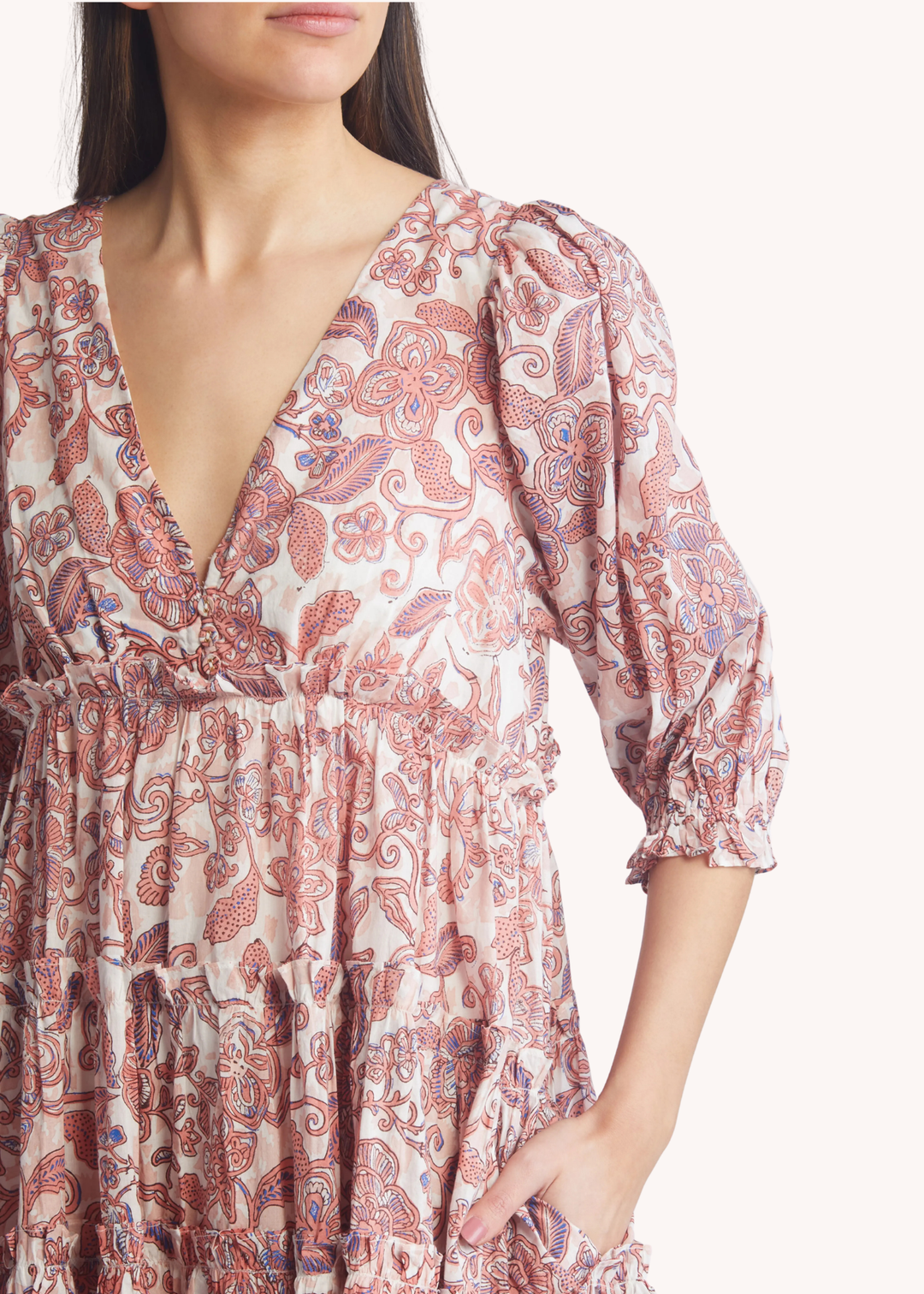 Lavinia Mini Dress in Amara Floral