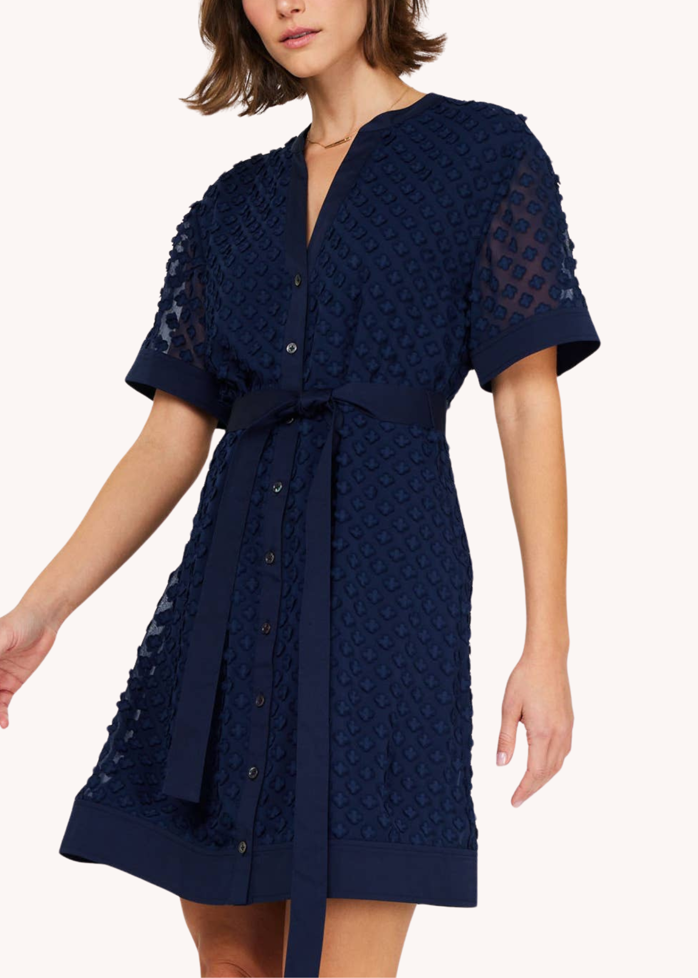 Laura Floral Button Down Mini Dress
