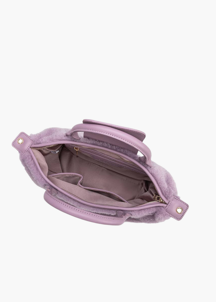 Winnie Sherpa Bag in Lavender