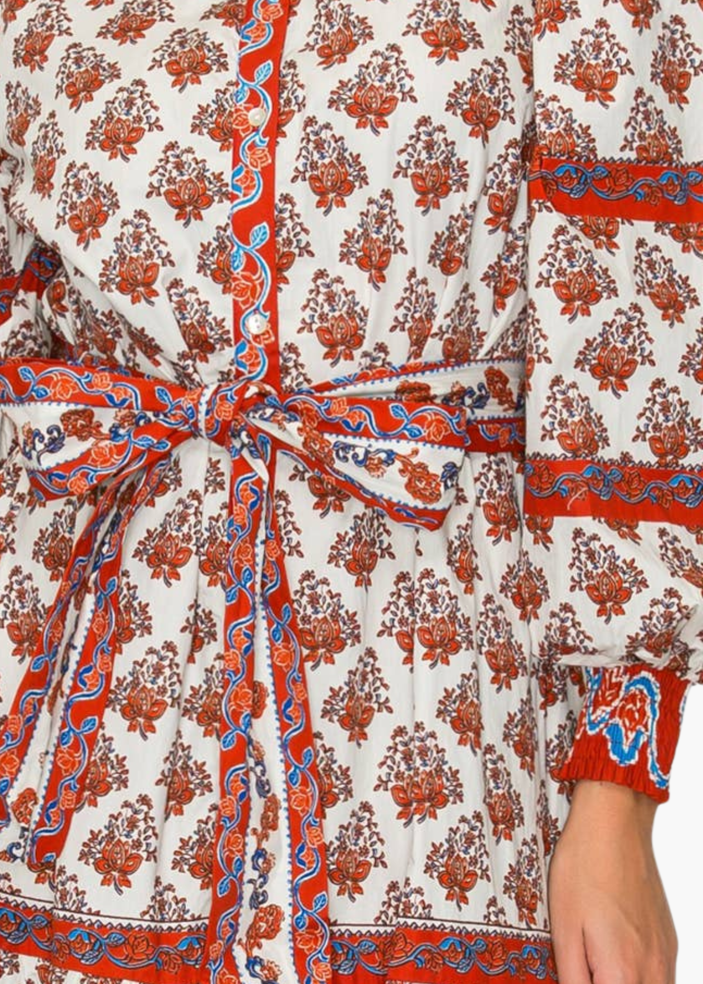 Azure Midi Dress in Brick