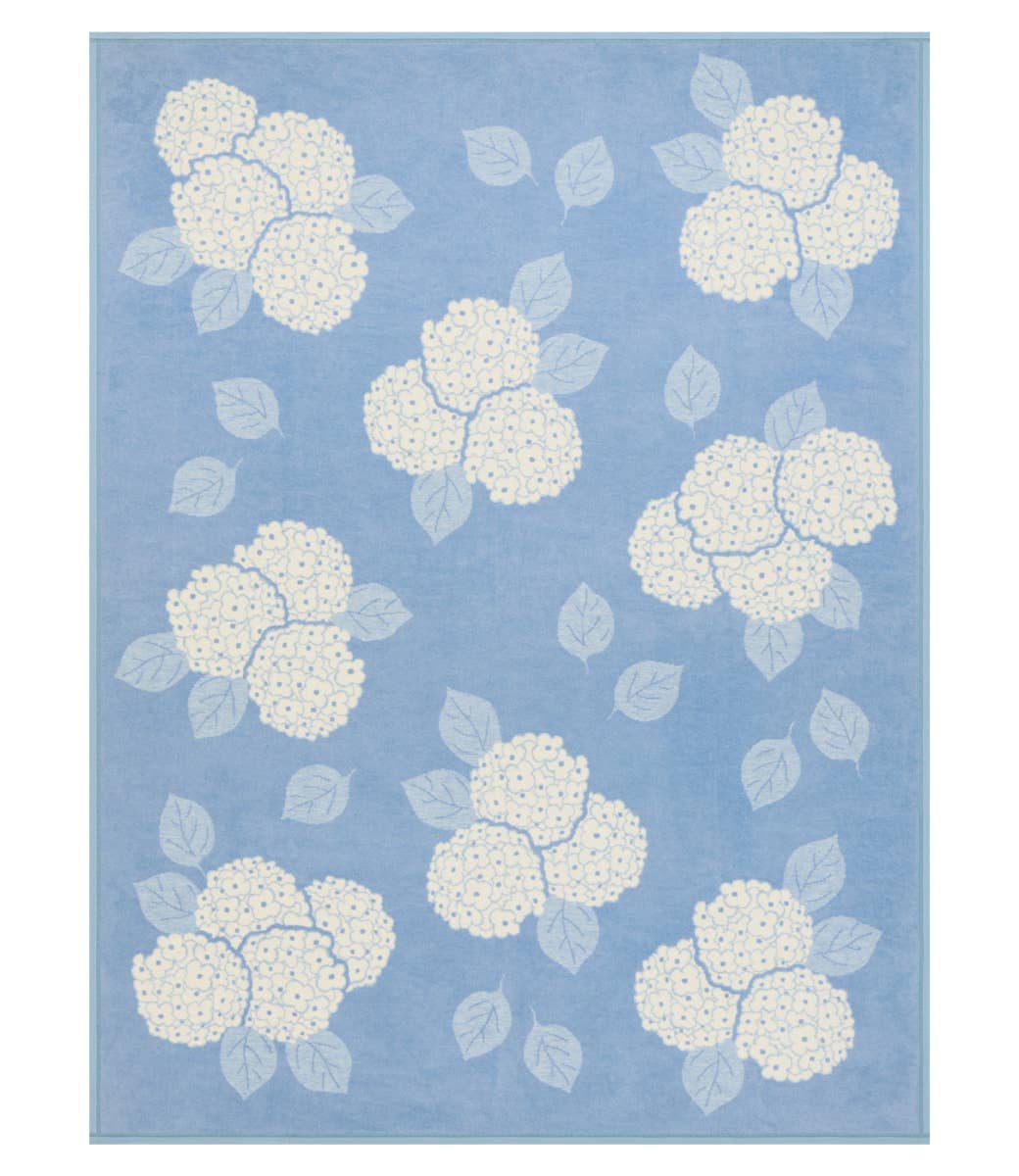 Chappy Wrap Blanket in Hydrangeas Bluebell