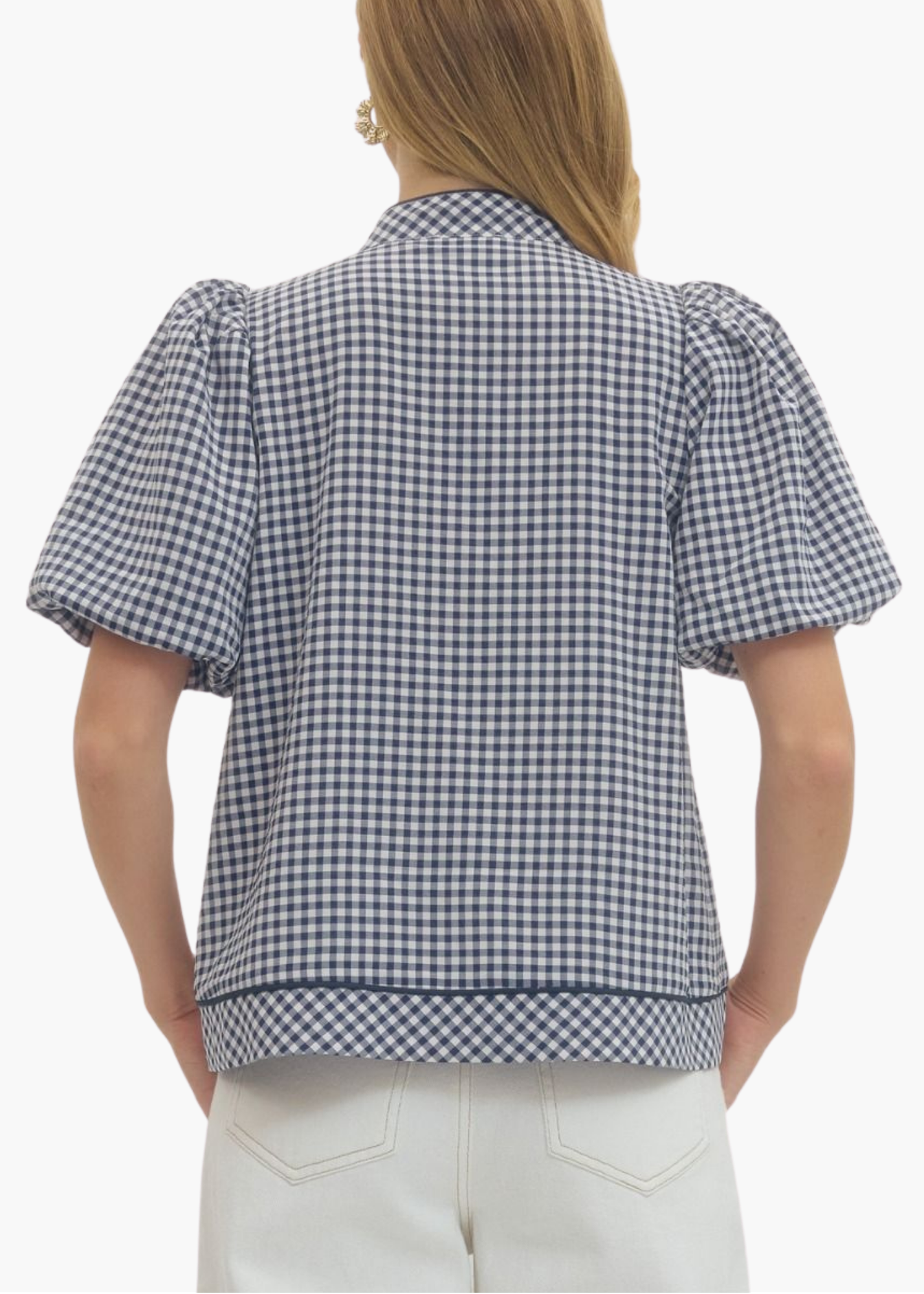 Summer Kaftan Top in Navy