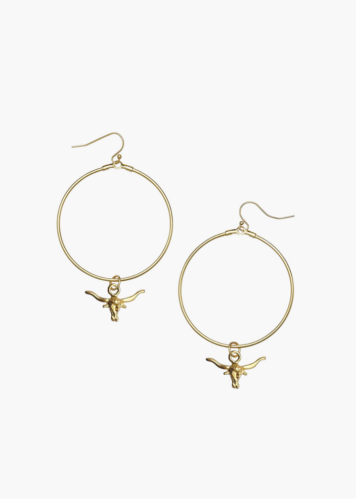 Longhorn Loop Earrings