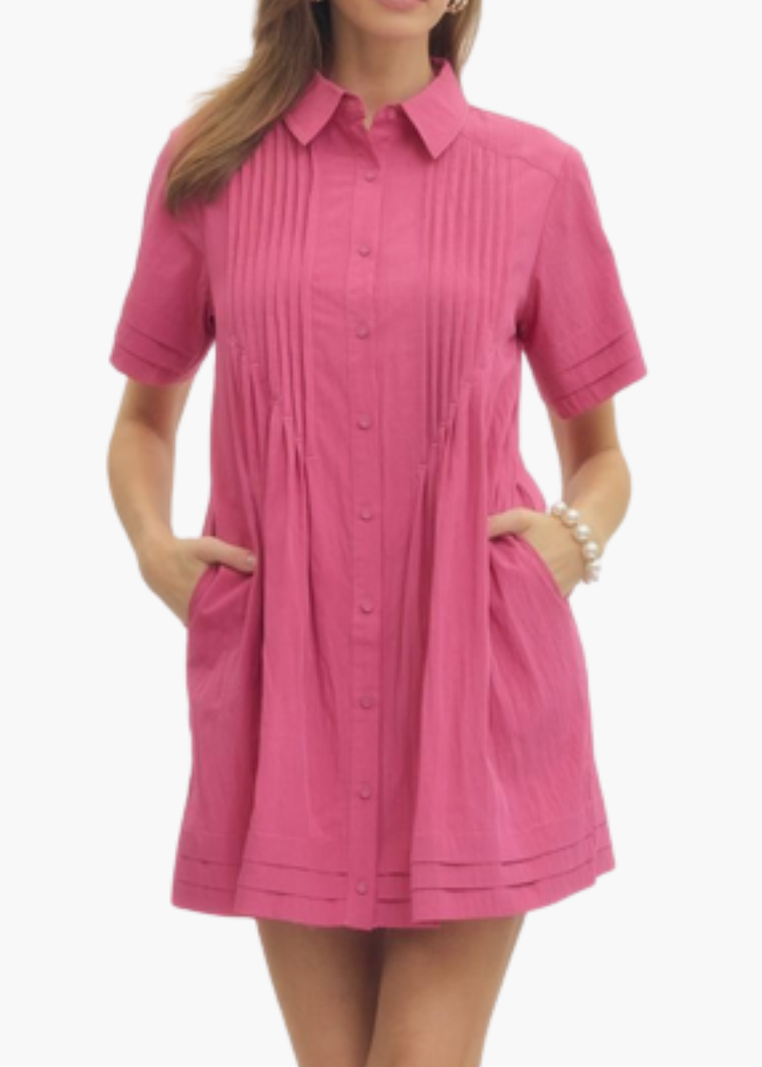 Eleanor Mini Dress in Pink