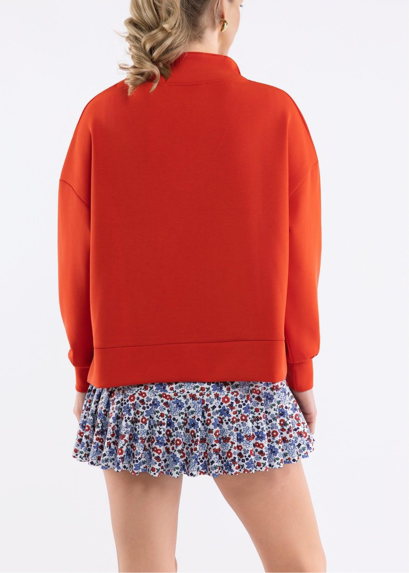 Morgan Quarter Zip in Tomato