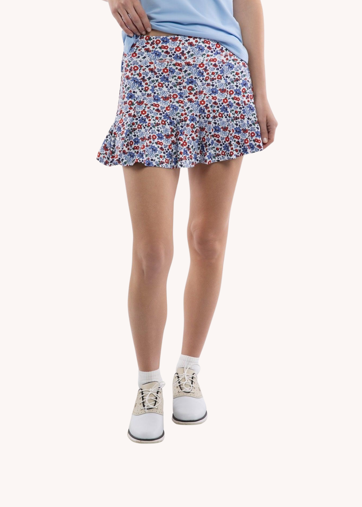 Grey Skort in Dune Floral