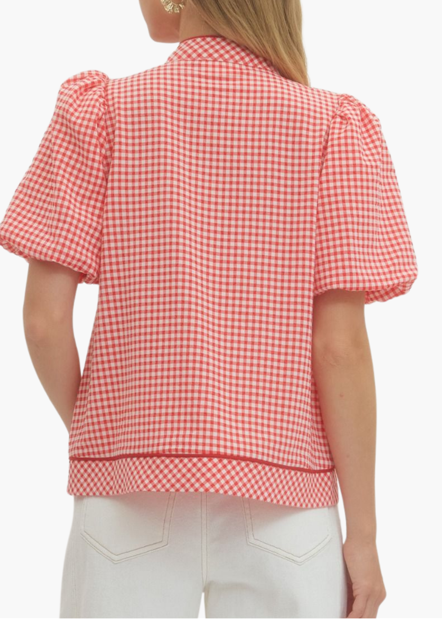 Summer Kaftan Top in Red