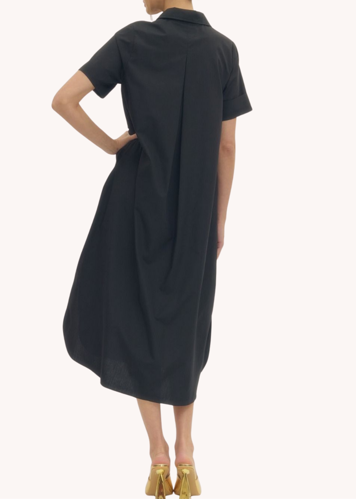 Sloane Midi Dress in Black