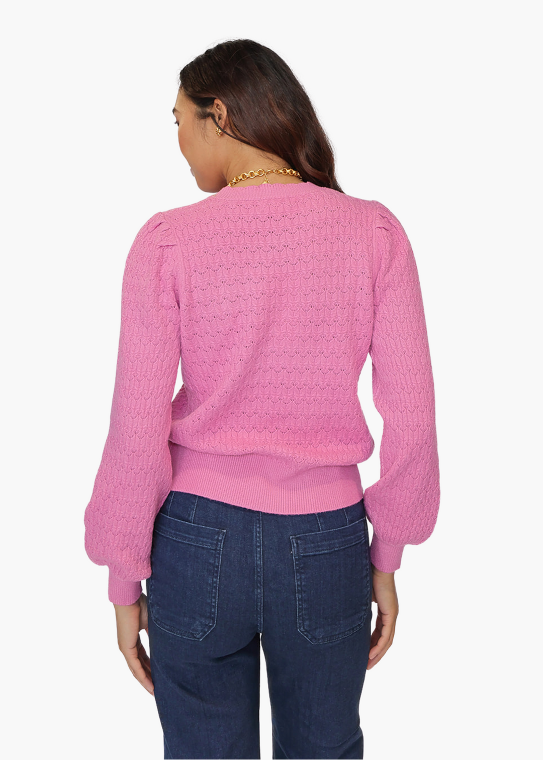 Reagan Knit Sweater in Wild Orchid