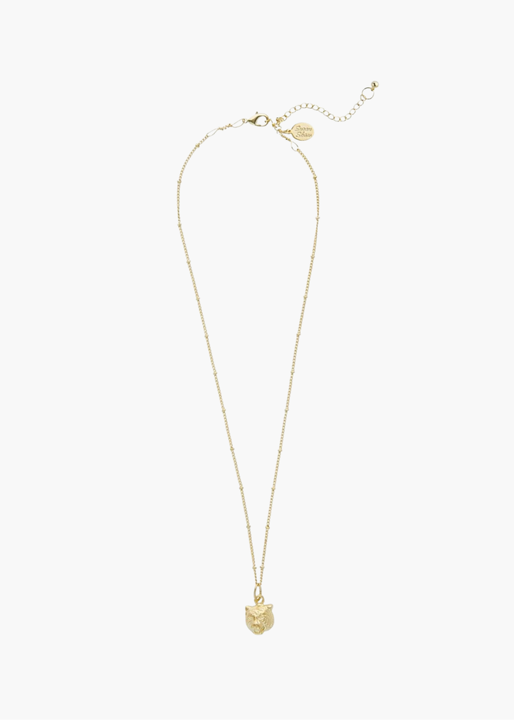 Dainty Tiger Head Necklace